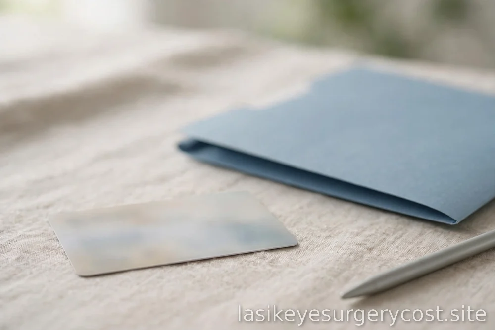 insurance card on a desk