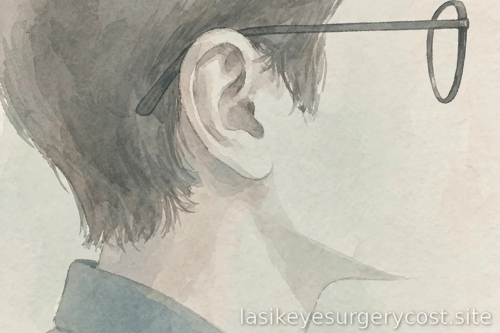 person wearing glasses