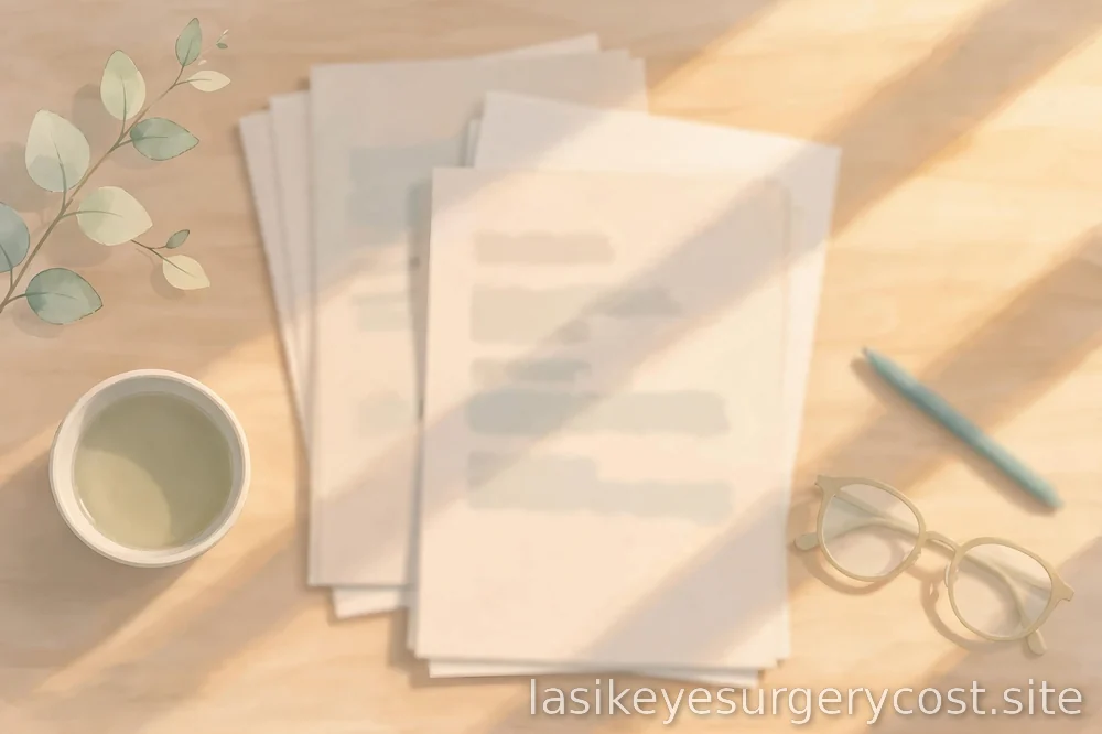 benefits paperwork on a desk